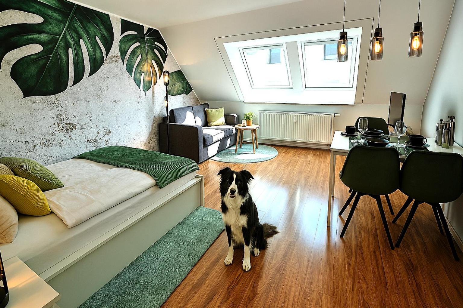 Homely Stay Serenity Greens - Stylisch Studio-Apartment With Kitchen - 10 Min To Central Station, Pet Friendly ミュンヘン エクステリア 写真